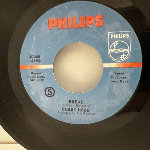 Northern Soul BOBBY HEBB 45 rpm SUNNY / BREAD on PHILIPS 40365 - Picture 2 of 4