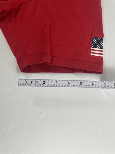 Arena Size XXL Red T-Shirt USA Swimming Team American Flag Short Sleeve Tee 2XL - Picture 9 of 12