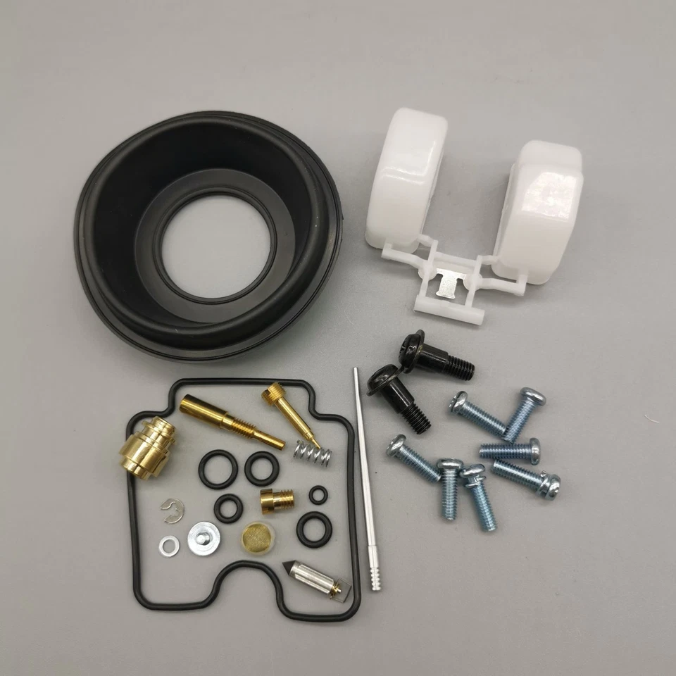 2 Kit de reparación de carburador para Yamaha V-Star 1100 XVS1100 1999-09 con flotador de pulgo y tornillo Foto 2 de 4