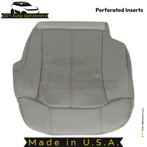 2002 Fits Cadillac Escalade Leatherette Front Replacement Covers Pewter Gray - Picture 12 of 74