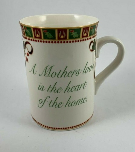 Spode Christmas Tree A Mother's Love Heart Of Home 9 Oz Coffee Mug Cup In Tin - Picture 3 of 11