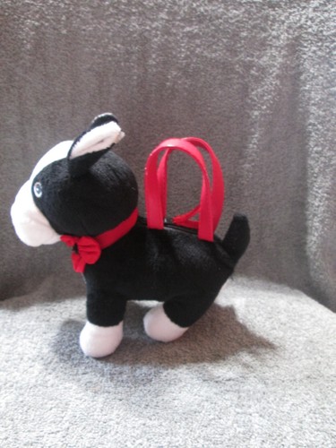 Gymboree plush French bulldog black/white purse 7" - Picture 2 of 6