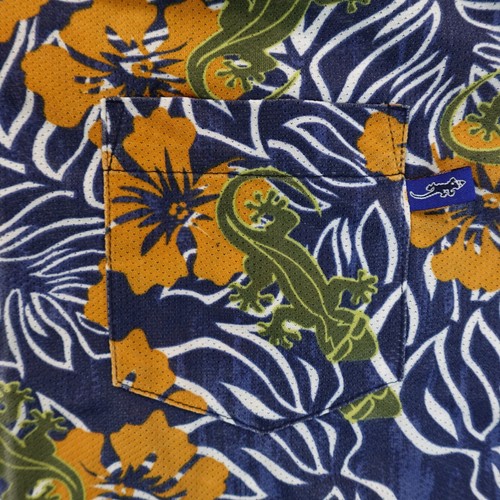 Gecko Hawaii Shirt Boys XL Floral Short Sleeve Button Up Camp Casual Mexico VTG - Picture 3 of 16