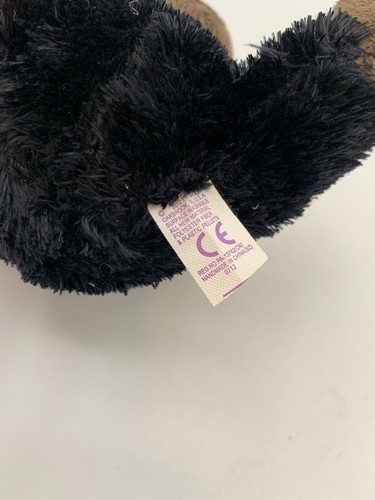 Neu Ty Beanie Boos ROMEO Gorilla 6" 2012 lila einfarbige Augen Affe Affe Etiketten - Bild 8 von 11