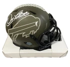 Doug Flutie Signed Riddell Buffalo Bills Salute to Service Speed Mini Helmet JSA