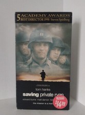 Saving Private Ryan (VHS, 1999, Blockbuster Rental)