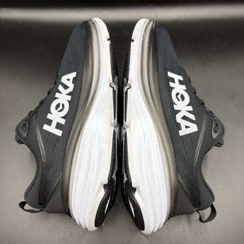 Scarpe da corsa Hoka One One uomo Bondi 8 larghe nero/bianco taglia 9 2E - Foto 7 di 11
