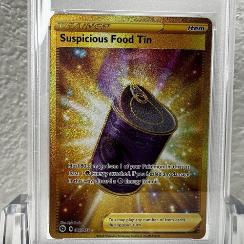 2020 POKEMON SWSH CHAMPIONS PATH #080 FULL ART SUSPICIOUS FOOD TIN SECRET PSA 10 - Picture 3 of 8