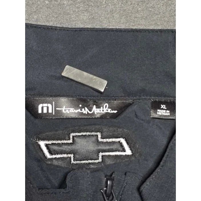 Chaleco de golf acolchado Travis Mathew hombro frío acolchado cremallera completa XL negro Foto 3 de 4