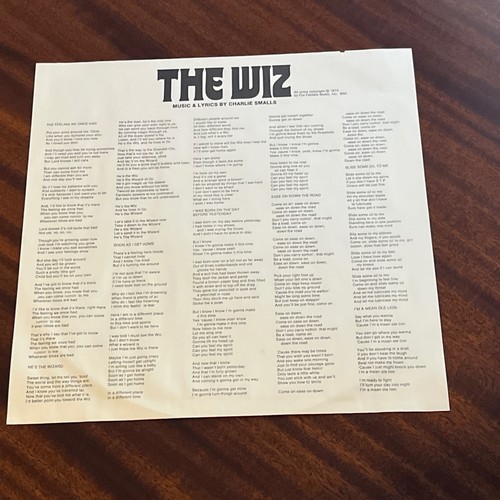 The Wiz Super Soul Musical Wonderful Wizard Of Oz DJ Copy Promo LP  UNPLAYED - Imagen 9 de 13