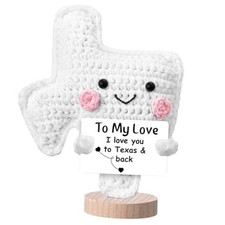 Crochet Texas Gifts for Her Him Handmade Plush Gift Inspirational Support Long