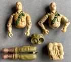 1983 vintage GIJOE Duke action figure PARTS LOT used RARE Hasbro 3.75" backpack