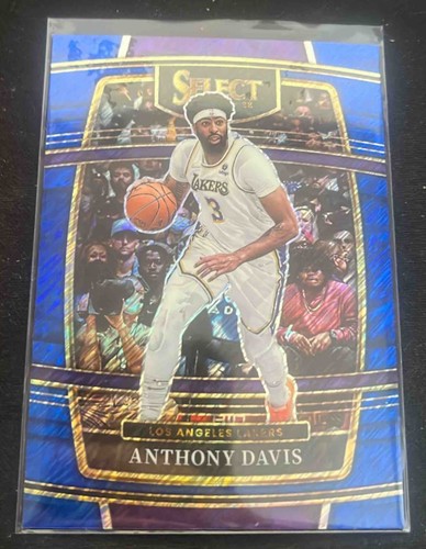 2021 Panini Select Anthony Davis Blue Prizms #39 Concourse Lakers - Picture 1 of 2