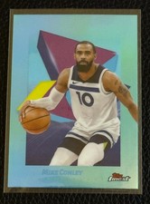 Mike Conley 2024-25 Topps Finest #59 Sky Blue Refractor