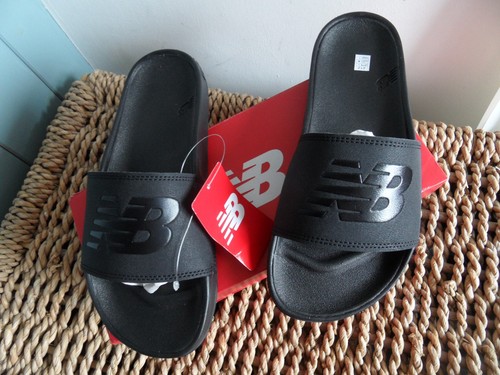 NWB New Balance Unisex Sliders Black Uk 5