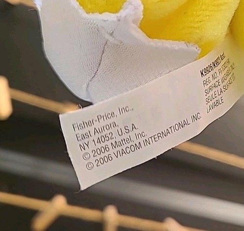 Juguete de peluche Backyardigans Tyrone raro huevo para incubar pollo de Pascua 5" 2006 Mattel - Imagen 6 de 7