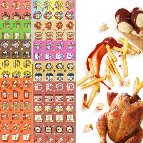 1152 Pcs Scratch and Sniff Stickers Fruits and Foods Smelly Stickers for Kids - Picture 4 of 7