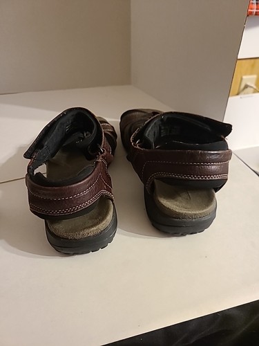 Sandali Clarks da uomo in pelle #78333 taglia 8M marrone con gancio/anello - Foto 3 di 5