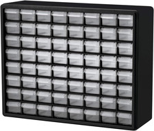 64-Drawer Plastic Drawer Storage Cabinet for Garage Organization, Bead Organizer