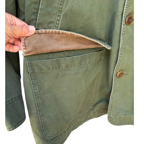 Vintage LL Bean Herren XXL grün Knopfleiste Scheune Hausarbeit Feld Jagd Jacke - Bild 6 von 12