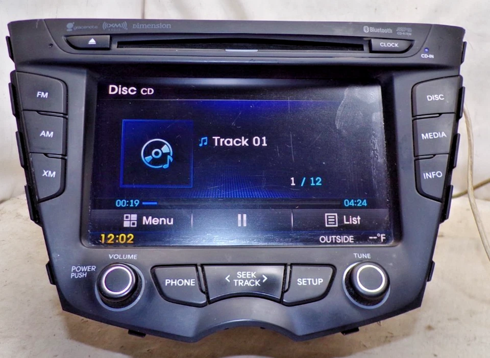 11 12 13 14 15 Hyundai Veloster Radio CD 96560-2V731 TQW03 Foto 2 de 4