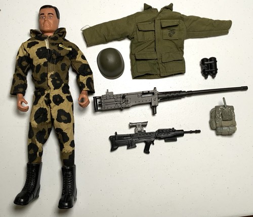 1990’s UK Strike Force Action Figure In Combat Uniform 12” Tall Xtra Accessories