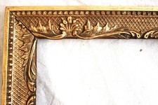 ANTIQUE FITS 10 X 12" VICTORIAN PICTURE FRAME WOOD ORNATE GOLD GILT ART NOUVEAU