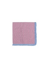 S/4 Flores Crochet Napkin - Burgundy