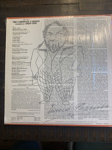 The Complete Caruso Volumes 6,7,8,9 RCA Red Label LPs-All (4) Covers In Shrink - Picture 3 of 17