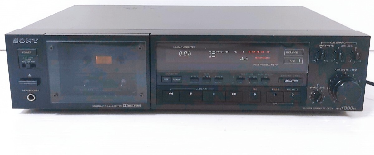 SONY 333ES カセットプレーヤー ブラック Sony TC K333es Cassette Deck Edition Series Collection