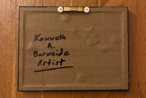 Original Pequeño Paisaje Óleo sobre Masonita Belleza Vibrante - Kenneth Burnside - Imagen 9 de 11