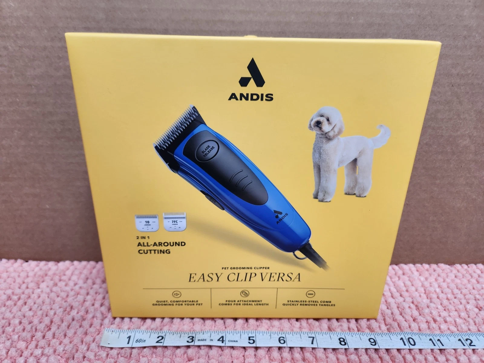 ANDIS Easy Clip Versa Pet Grooming Clipper Set 2 In 1 All Around Cutting NEW