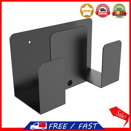 Desk Side& Bedside Storage Stands Metal Solid Black for TV Box Router E-Reader