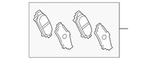 Genuine Lexus Disc Brake Pad Set 04466-0E010