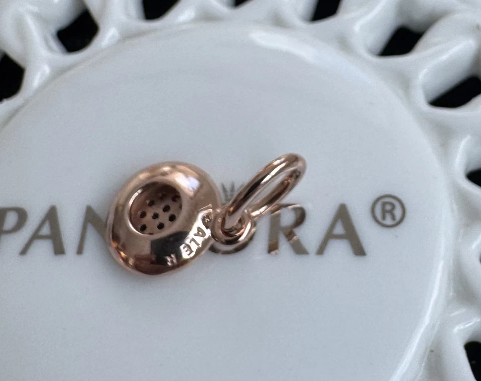 Authentic Pandora ROSE Signature Pendant #380359CZ Foto 3 de 3