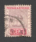 British Guiana QV 2c 1900 SG 234 Ship Used Stamp. Wmk Crown CA. Queen Victoria