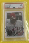 2021 Topps Image Variation Mike Trout #27 Wearing Mask Super SP pandemic PSA 9