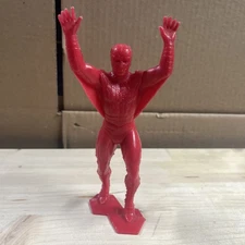 Spiderman Marx Marvel Red Hard Plastic Figure 1967 Excellent condition