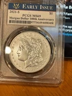 2021-S MORGAN SIVER $1. PCGS MS69. EARLY ISSUE Morgan Dollar 100th Anniversary