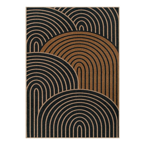 Modern Rainbow Easy Jute Carpet, Washable Rugs 5x7 for Living Room Black Farm... - Bild 8 von 8