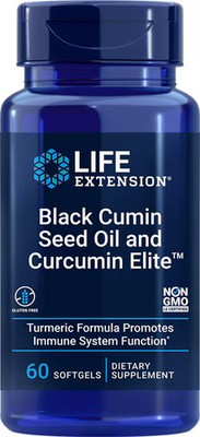 2 X Life Extension Black Cumin Seed Oil and Curcumin Elite -- 60 Softgels