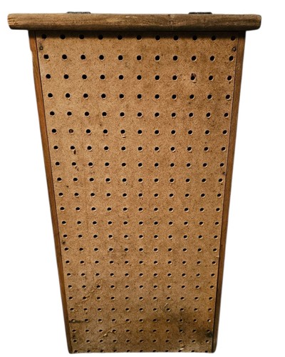 Caja de almacenamiento de madera para patatas y cebollas de colección granja primitiva rústica años 80 MCM - Imagen 2 de 12