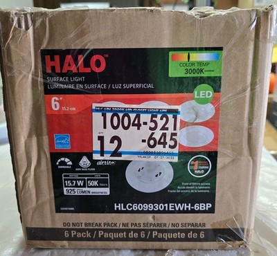 Halo 6 Inch 6 Pack Surface Light