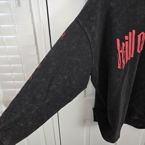 Kill Crew Sweatshirt Mens Medium Porrada Series 1 Black Red Wolf Cotton Biker - Picture 8 of 13