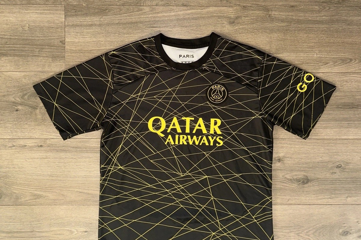 Mbappé Paris Saint-Germain 23/24 Qatar Airways Soccer Third Jersey