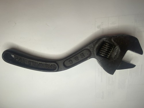 S-Curve Adjustable Wrench Bemis & Call Co 10" #48 Springfield, Mass. USA - Picture 2 of 9