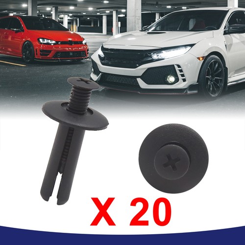 Car Expanding Screw Plastic Rivets Trunk Fender Retainer Clip 8mm Item of 20 - Picture 2 of 6
