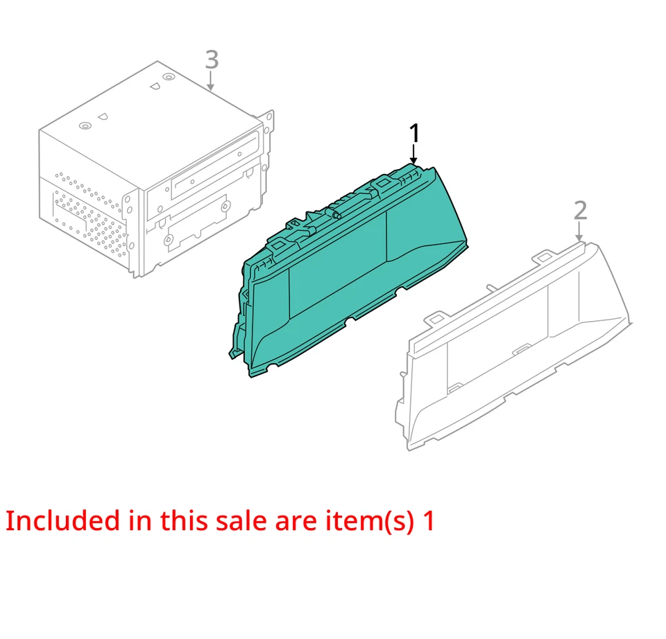 Info-GPS-TV Screen Display Screen Front Dash Fits 11-16 BMW 528i 6835865 Foto 3 de 4