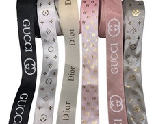 Luxury Designer Ribbon Set 30 Yards Total 5 Yards Each Design 1 Inch Width