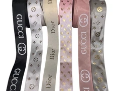 Luxury Designer Ribbon Set – 30 Yards Total (5 Yards Each Design) – 1 Inch Width